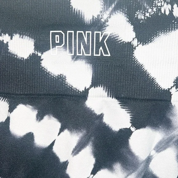 PINK Victoria’s Secret Seamless Black And White Tie Dye Leggings - Picture 4 of 10
